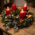 Fita de natal flocos de neve de organza ouro preto 40mm 15m | Floristik24.pt