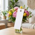 Etiquetas brancas para pendurar, 18x60mm, com fio de metal, resistentes às intempéries, ideais para arranjos florais e identificação de presentes, pacote com 250 unidades. | Floristik24.pt