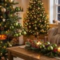 Bolas de Natal em vidro verde mix Ø6cm 24 unidades | Floristik24.pt