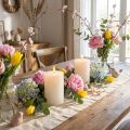 Velas de cor sólida brancas 85x120mm 2 un | Floristik24.pt