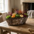 Tigela para plantas cesta decorativa videiras de bétula 17×15×34cm | Floristik24.pt