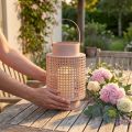 Lanterna decorativa lanterna metal rosa com pega Ø18cm A29cm | Floristik24.pt