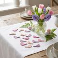 Decoração dispersa pássaro decoração madeira, peças dispersas tons rosa 4cm 72 un | Floristik24.pt