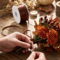 Fita de presente fita de cetim fita decorativa marrom 3mm × 50m | Floristik24.pt