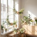 Anel de Metal Anel Decorativo Anel Escandinavo Anel Decorativo Laço Dourado Ø20,5cm 6 pcs | Floristik24.pt
