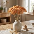 Yarrow artificial flores artificiais laranja 50 cm 5 peças em cacho | Floristik24.pt