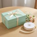 Fita de presente estreita fita decorativa fita de cetim creme 3mm × 50m | Floristik24.pt