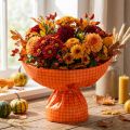 Papel Cuff 37,5cm Laranja Xadrez 100m | Floristik24.pt