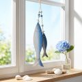 Cabides decorativos de madeira para peixes peixe azul branco 11,5/20cm conjunto de 2 | Floristik24.pt
