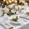 Fita de organza para decoração de casamento “Love” branca 40mm 15m | Floristik24.pt