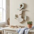 Anchor Deco Wood Maritime Deco Branco Azul 42cmx25cmx3,5cm | Floristik24.pt