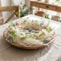 Fita esqueleto de fibras naturais à base de plantas, decoração de fita natural 180g | Floristik24.pt