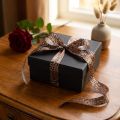 Fita decorativa com estampa animal, padrão de leopardo, fita para presentes, 25 mm de largura, 20 m de comprimento. | Floristik24.pt