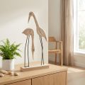 Suporte figura de madeira par de guindaste natural 27,5×13cm 2 un | Floristik24.pt