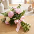 Fita decorativa para presente, fita rosa, orla, 25mm, 3m, 10 unidades | Floristik24.pt