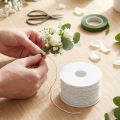 Fio de papel branco 2mm 100m | Floristik24.pt
