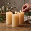 Velas Apricot Light Velas Pilar Coloridas Sólidas 60×100mm 4 Pcs | Floristik24.pt