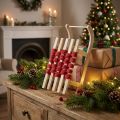 Trenó decorativo de Natal em madeira C42×L17×A12cm | Floristik24.pt