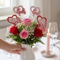 Plugue flor decorativo “Love” Dia dos Namorados 25,5cm 16 un | Floristik24.pt