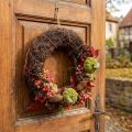 Guirlanda de videira marrom-escura, Ø35cm, guirlanda natural, guirlanda de porta, decoração de parede, guirlanda decorativa de madeira, guirlanda de primavera, guirlanda do Advento, guirlanda de outono | Floristik24.pt