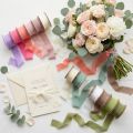 Fita de tecido de fita de chiffon 40mm 15m Várias cores | Floristik24.pt