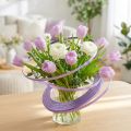 Fio plano de alumínio, lavanda, 5mm, 10m, fio decorativo, fio para artesanato | Floristik24.pt