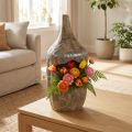 Escultura decorativa em madeira Paulownia Ø15cm Alt.39cm | Floristik24.pt