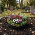Vaso de flores em formato de coração Oasis Black Biolit, 34 cm | Floristik24.pt