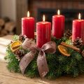 Fita decorativa floco de neve com fio marrom rosa W15mm L15m | Floristik24.pt