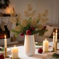 Plantas artificiais, decoração de galhos, folhas decorativas glitter dourado C36cm 10 un | Floristik24.pt