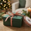 Fita de natal fita decorativa rosa cobre glitter 10mm 10m | Floristik24.pt