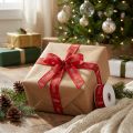 Fita para presente, fita de Natal, fita de Natal Feliz Natal 25mm 18m | Floristik24.pt