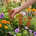 Estaca de jardim com aparência enferrujada, decoração de jardim para menina e menino, 4 peças | Floristik24.pt