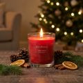 Vela perfumada em vidro vela perfumada Natal Maçã Spice Alt.8cm | Floristik24.pt