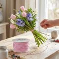 Fio de papel enrolado Ø2mm 100m rosa | Floristik24.pt