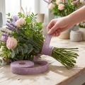 Fita decorativa fita de linho roxo natural 25mm 20m | Floristik24.pt
