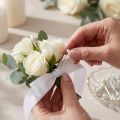 Alfinetes com cabeça de pérola Ø6mm 65mm Branco | Floristik24.pt