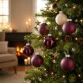 Bolas de árvore de Natal em vidro Berry Mix Ø7,5cm 12 un | Floristik24.pt