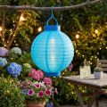 Lanterna LED com solar 20cm azul | Floristik24.pt