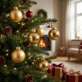Bola de Natal em vidro Ø6cm mistura ouro 24 unidades | Floristik24.pt
