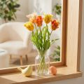 Tulipas artificiais para decoração elegante de salas de estar e ocasiões de primavera, 53 cm | Floristik24.pt