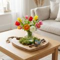 Decoração de parede coração de madeira bandeja de decoração placa de coração 39cm | Floristik24.pt