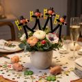 Decoração de estaca de flor para limpador de chaminés, amuleto da sorte para a véspera de Ano Novo, 17 cm, 24 peças | Floristik24.pt
