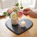 Prato decorativo de ardósia coração de ardósia 20cm 1 peça | Floristik24.pt