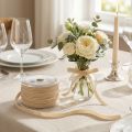Fita decorativa de veludo fita de presente fita de veludo bege 10mm 20m | Floristik24.pt