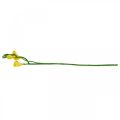 Floristik24 Frésias, flores artificiais, frésias em cacho amarelo L64cm 6pcs