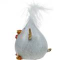 Floristik24 Feliz páscoa pintinho, figura de galinha, decoração de mesa, páscoa, pintinho decorativo 9cm