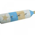 Floristik24 Guarda-roupa Deco paddle decoração marítima decoração de parede de madeira azul claro 1m