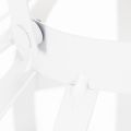 Lanterna de jardim, metal e vidro, suporte para vela suspenso, branca, Ø18,5 cm | Floristik24.pt