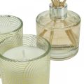 Floristik24 Velas perfumadas com fragrância de quarto para presente em um vidro com aroma de baunilha